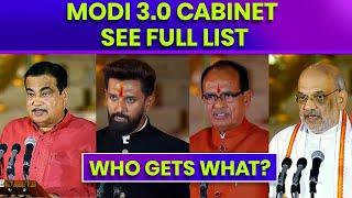 PM Modi 3.0 Cabinet  In Modi 3.0 Who Gets What See Full List