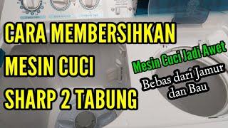 Cara Membersihkan Mesin Cuci Sharp 2 Tabung  Mesin Cuci Jadi Awet Bebas dari Jamur dan Bau