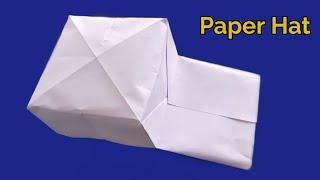 How to make an easy baseball hat  Paper hat craft ideas  paper cap craft ideas