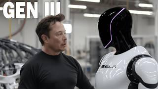 Elon Musk ANNOUNCES New Tesla Bot 2.0 - Optimus Gen 3 BIG Upgrade Design & Features  DECEMBER