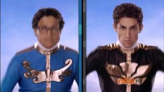 Power Rangers Megaforce - Blue and Black Rangers Morph 1  Power Rangers Official