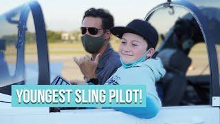 11-Year Old Takes First Flight Lesson Sling NGT