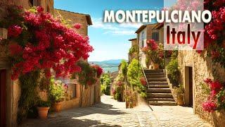 Walking tour 4k HDR - Tuscany Italy - Montepulciano
