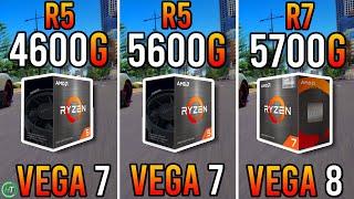 Ryzen 5 4600G vs Ryzen 5 5600G vs Ryzen 7 5700G