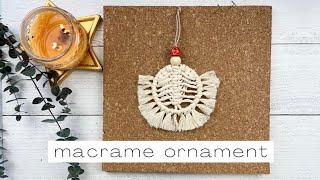 Boho Macrame Christmas Ornament Tutorial