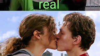 Peter Parker and MJ Kiss Scence SpiderMan Far From Home