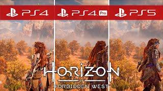 Horizon Forbidden West Comparison - PS4 vs. PS4 Pro vs. PS5