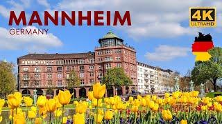 Mannheim Germany A walking tour in 2023 I  4K HDR