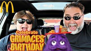 McDonald’s NEW Grimace Birthday Meal and Shake Review