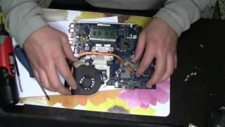 Packard Bell EasyNote PEW91 disassembling and fan cleaning разборка и чистка ноутбука
