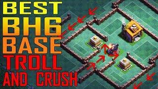 BEST BH6 BASE  Builder Hall 6 Base Layout Design  BH6  Clash Of Clans COC