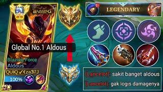 NEW ALDOUS ONE SHOT BUILD AND EMBLEM 2024  AUTO 1 HIT MATI BUILD ALDOUS TERSAKIT 2024 - MLBB