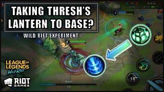 CAN YOU DASH BACK TO FOUNTAIN WITH THRESHS LANTERN? - THRESHS 2ND SKILL EXPERIMENT - WILD RIFT