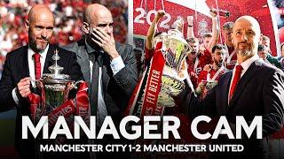 Manager Cam  Ten Hag v Guardiola  Manchester City 1-2 Manchester United  Final  Emirates FA Cup