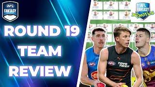 Round 19 Review  AFL Fantasy 2024