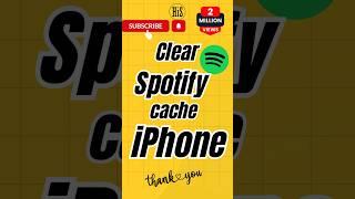 How to clear cache on Spotify on iPhone #iphone