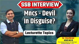 MNCs  devil in disguise   SSB Interview Preparation  SSB Interview  Lecturette topics