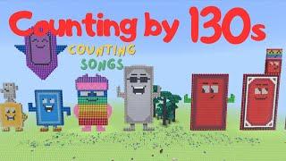 Counting by 130s Song  Minecraft Numberblocks Counting Song  Math and Number Songs For Kids