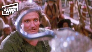 Hook Peter vs. Hook Fight Scene Robin Williams Dustin Hoffman HD CLIP