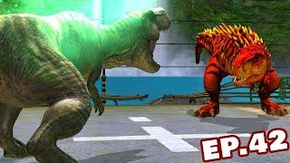 TYRANNOSAUR BUCK VS T-REX MAX LEVEL 40 EP.42 - Jurassic World The Game