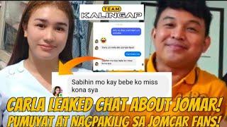 JOMCAR PART 46 UPDATE JOMAR AT CARLA GINULANTANG ANG MGA SUPPORTERS SA LUMABAS NA CHAT #kalingaprab