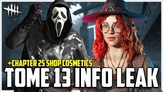 Tome 13 Characters Leaked +All Chapter 25 Shop Cosmetics Leaked - Dead by Daylight