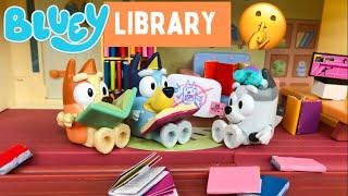 BLUEY   LIBRARY   Full Episode  Pretend Play with Bluey Toys  Disney Junior  ABC Kids