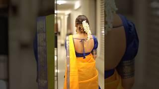 Bare Back Blouse #blousedesign #saree #sareefashion