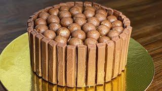 KitKat Cake Recipe  Chocolate Cake Without Oven  Chocolate Cake  KitKat Cake  Birthday Cake