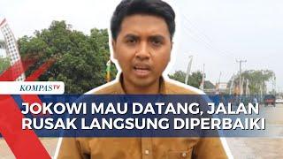 Begini Penampakan Sebelum dan Sesudah Perbaikan Jalan Rumbia Lampung