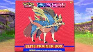 Pokemon Sword and Shield Zacian Elite Trainer Box Opening