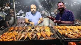 മീൻ രാജാവ്  Biggest Street Food Fish Fry Counter in Bangalore  The Fish King of Bangalore