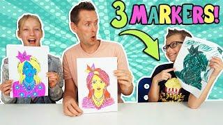 3 MARKER CHALLENGE w our DAD Part 2