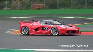 Ferrari FXX K - EPIC Downshifts & Accelerations in the Rain