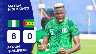 NIGERIA VS SAO TOME & PRINCIPE6-0-AFCON QUALIFIERS-GOALS&HIGHLIGHTS