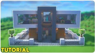 Minecraft How To Build A Modern House Tutorial