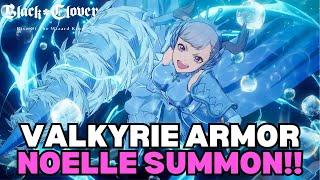 200X SUMMON ON VALKYRIE ARMOR NOELLE SILVA BANNER  Black Clover Mobile