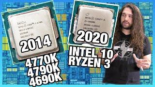 2020 vs. 2014 CPUs Intel i7-4790K 4770K & i5-4690K vs. 10600K 10900K 3700X 3900X