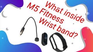 What inside M5 FITNESS Wrist BAND with  MAGENTIC CHARGER