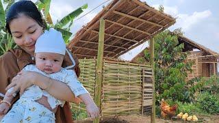 16 year old single mother Build a new life make bamboo houses for the chicks  Diệu Hân