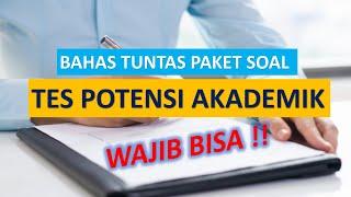 ️SOAL TPA ️ TES POTENSI AKADEMIK YANG SERING MUNCUL DALAM TES  Wajib Bisa 