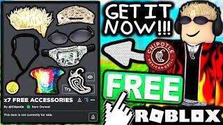 FREE ACCESSORIES HOW TO GET X7 CHIPOTLE ITEMS ROBLOX Chipotle Burrito Builder Event