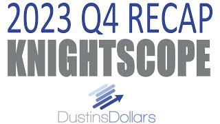 Knightscope $KSCP 2023 Q4 results + outlook  Dustins Dollars stream Apr 14 24
