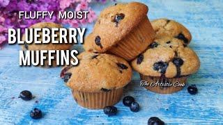 Blueberry Muffins Recipe  Fluffy Soft Bakery Style Muffins  Healthy Cupcakes for Breakfast