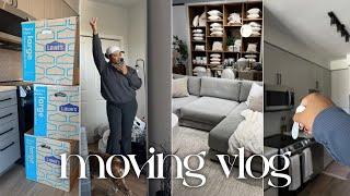 MOVING VLOG 01 Move In Day Luxury Apartment Tour Packing Home Decor Haul etc  NaturallySunny