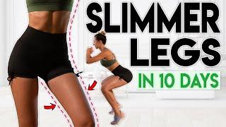 SLIMMER LEGS in 10 Days lose thigh fat  8 minute Home Workout