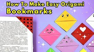Origami Paper Bookmark 2  how to make bookmark for book  mini stationery at home 2023