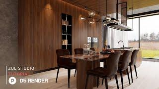 D5 Render realistic interior rendering tutorial  Pantry 148