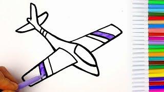 Disegna e colora aereoplani  guarda disegno aereo  My Planes ️