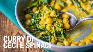 Curry vegan di ceci e spinaci